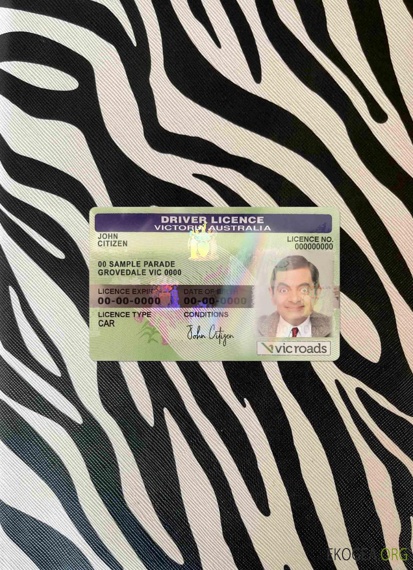 Australie État de Victoria DL photolook AVANT